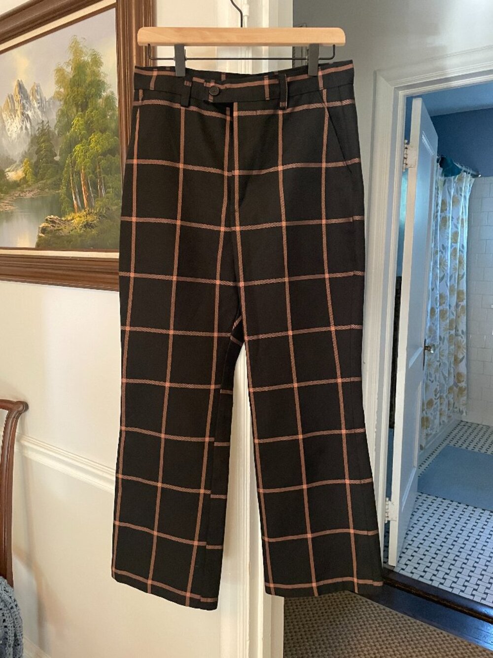 Levi’s Premium “Math Club Flare” Plaid Pants – Size 29